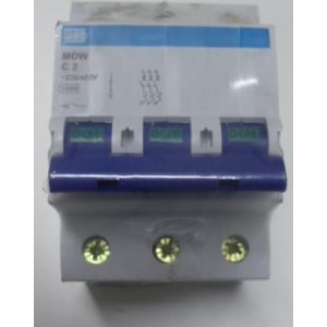 DISJUNTOR DIN TRIPOLAR C20A 3KA MDW WEG