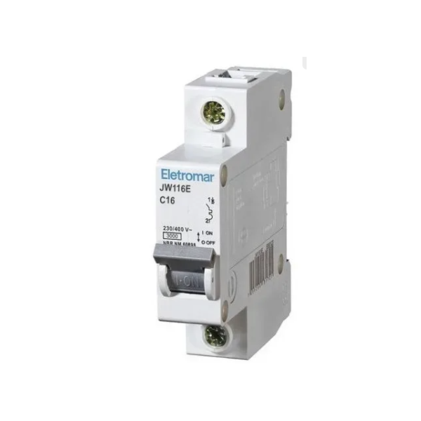 DISJUNTOR DIN UNIPOLAR CURVA C 16A ELETROMAR SHB1 GII 415VCA-312abf76-9cee-4ca2-af07-69dd457e4826