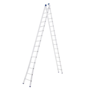 ESCADA EXTENSIVA ALUMÍNIO ALUMASA 15X2 DEGRAUS 7,90M PROFISSIONAL 120KG