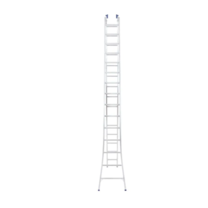 ESCADA EXTENSIVA ALUMÍNIO ALUMASA 15X2 DEGRAUS 7,90M PROFISSIONAL 120KG