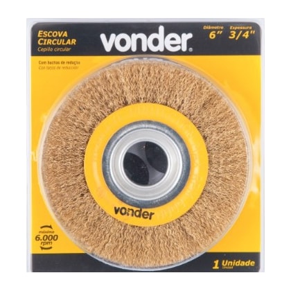 Escova Circular Ondulada Vonder 6