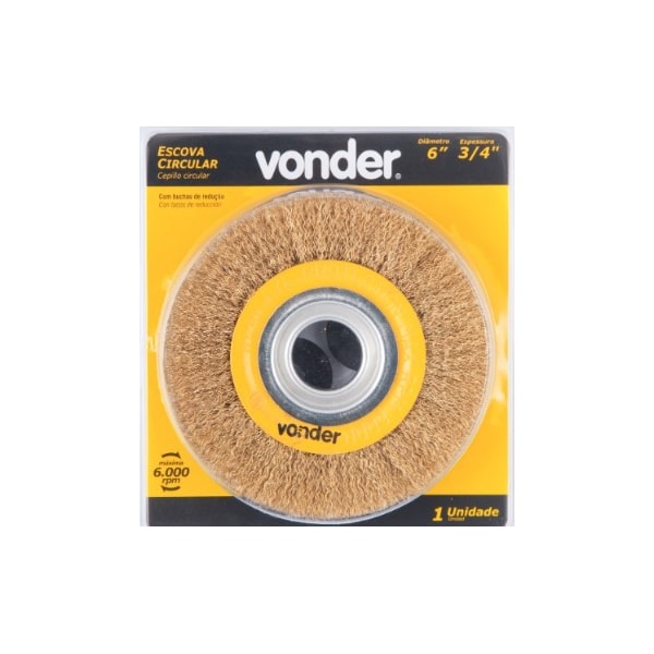 Escova Circular Ondulada Vonder 6