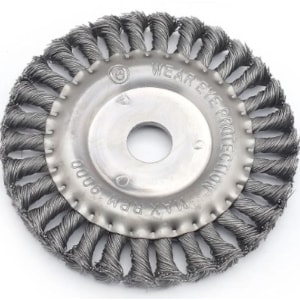 Escova De Aço Carbono Mtx Circular Torcida 6