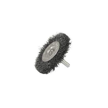 ESCOVA DE AÇO CARBONO ROCAST 75 MM X 10 MM COM HASTE PARA POLIMENTO