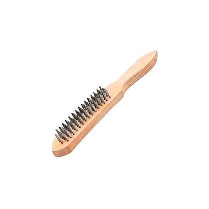 ESCOVA MANUAL MTX AÇO CARBONO COM CABO 4 FILEIRAS LIMPEZA PESADA