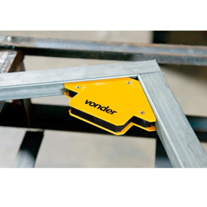 Esquadro Magnético Vonder 10Kg Para Solda Com Ângulos 45° 90° 135° 3599010000