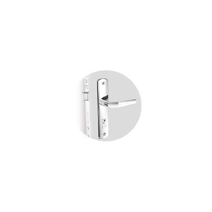 FECHADURA EXTERNA SOPRANO POP LINE RETA CROMADA BROCA 20X53 COM CILINDRO PY