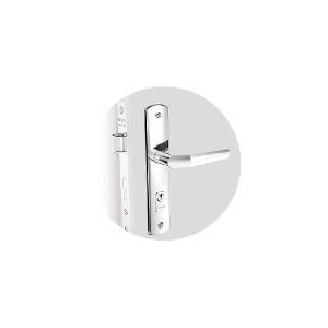 Fechadura Externa Soprano Pop Line Reta Cromada Broca 20X53 Com Cilindro Py