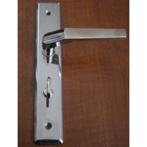 Fechadura Wc Soprano Pop Line Reta Cromo Caixa 40Mm 40X53 Para Porta De Banheiro
