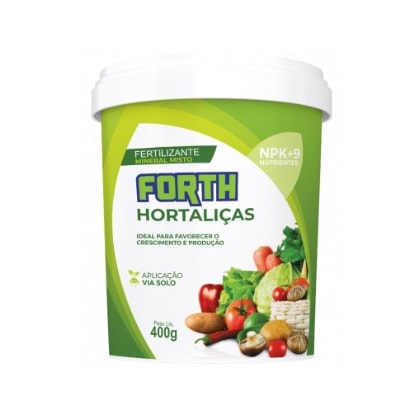 Fertilizante Forth Hortaliças 400G Completo Para Verduras E Legumes