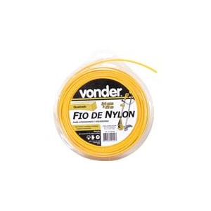 FIO DE NYLON 2,7 MM X 50 M COM PERFIL QUADRADO VONDER