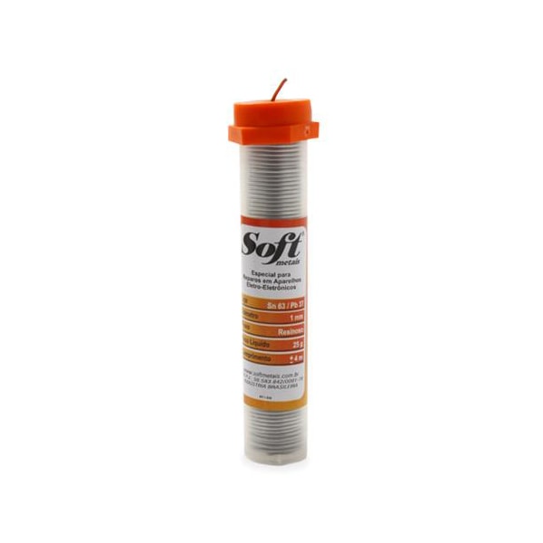 FIO DE SOLDA ESTANHO CHUMBO SOFT SN63 PB37 1MM 25G PARA ELETRÔNICA-0c4d9b05-2448-477a-a542-5d313ce6acf9