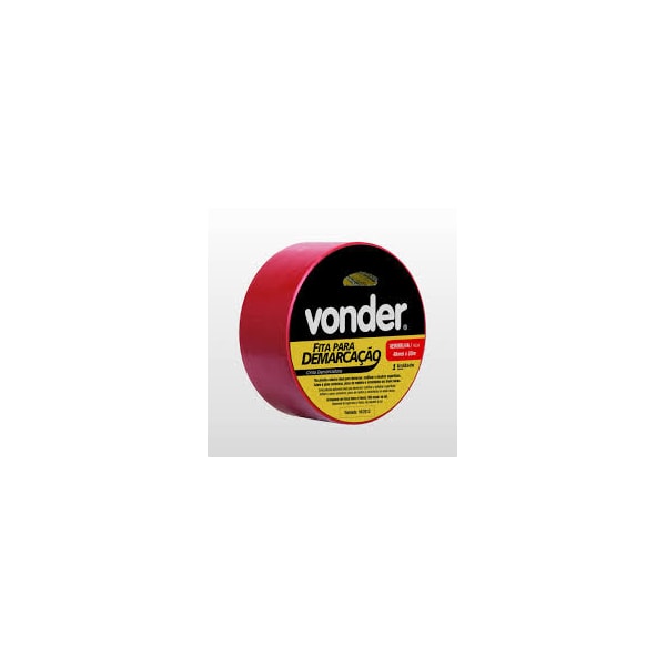 FITA ADESIVA PARA DEMARCAÇÃO VONDER VERMELHA 48 MM X 30 M-f5a50f7a-be67-4d04-a3f3-ff0db72c88c7