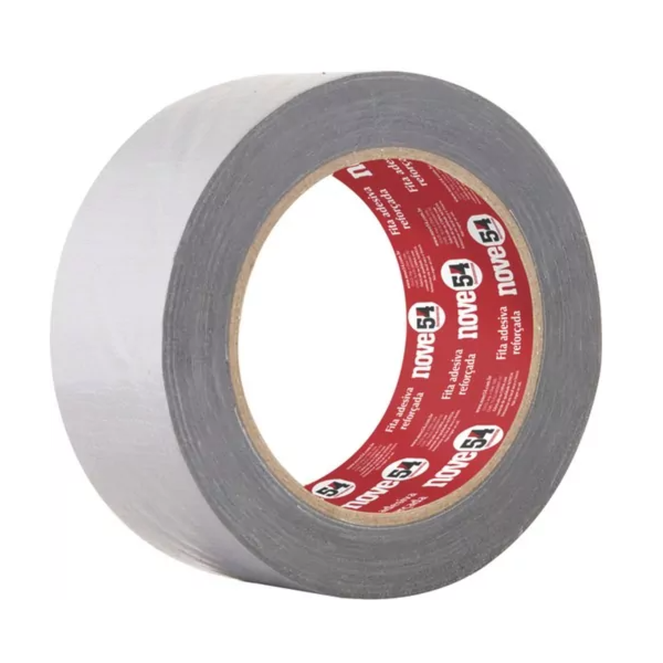 FITA ADESIVA REFORÇADA NOVE54 50 MM X 25 M PRATA EM POLIETILENO COM TRAMA DE TECIDO-6366e2c6-3a6e-4bb7-8817-f301af4b7007