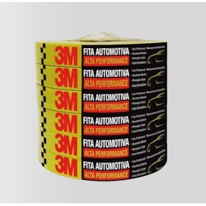 FITA CREPE AUTOMOTIVA 3M 18MM X 40M ALTA PERFORMANCE 121°C