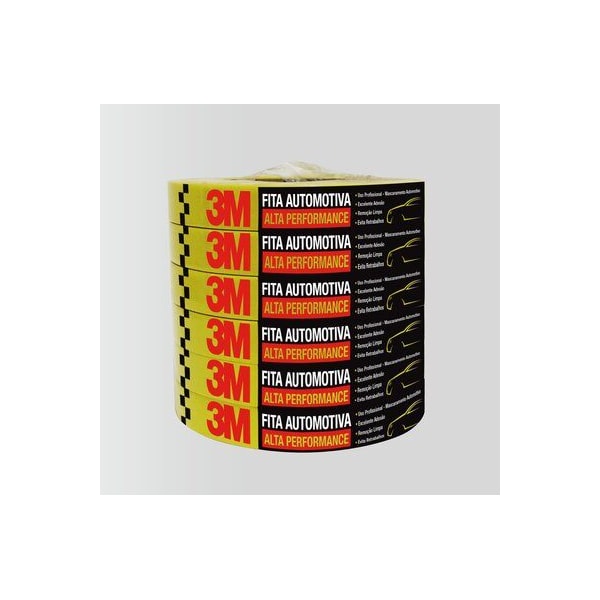 FITA CREPE AUTOMOTIVA 3M 18MM X 40M ALTA PERFORMANCE 121°C-29dd1f50-9eba-4d09-a37d-ff0cf158ceb0