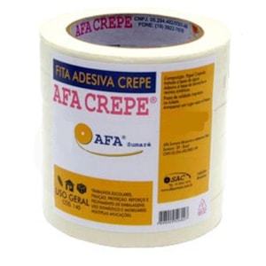 FITA CREPE USO GERAL AFA SUMARÉ 18MM X 50M PAPEL CREPE 40G/M²