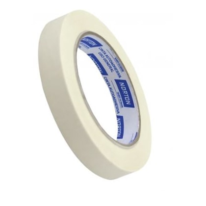 Fita Crepe Uso Geral Norton Sanfona 48Mm X 50M Para Mascaramento E Empacotamento