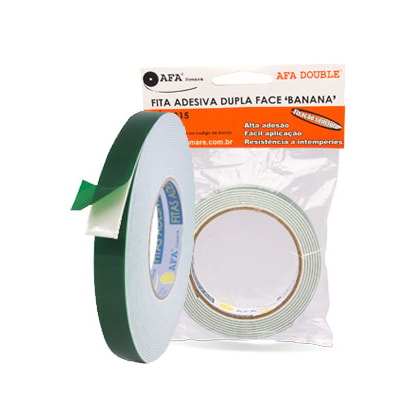 FITA DUPLA FACE ESPUMA AFA SUMARÉ AFA DOUBLE 19MM X 2M 1,6MM ALTA PERFORMANCE