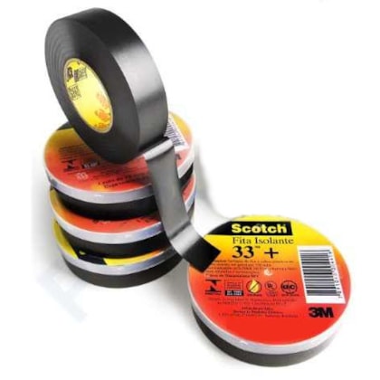 FITA ISOLANTE 3M SCOTCH 33+ 19MM X 5M ALTA PERFORMANCE ATÉ 750V