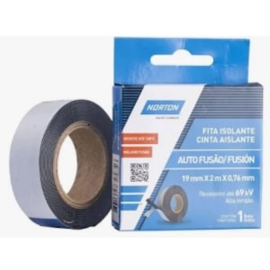 FITA ISOLANTE AUTO FUSÃO NORTON 19MM X 2M PARA EMENDAS ELÉTRICAS ATÉ 69KV