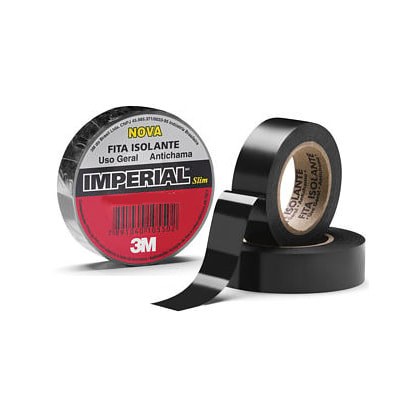 FITA ISOLANTE IMPERIAL SLIM 18MM X 5M PRETA 3M
