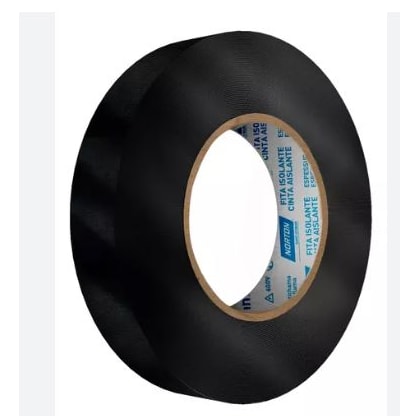 FITA ISOLANTE NORTON PVC 0,13 MM 19 MM X 10 M PARA ISOLAÇÃO ELÉTRICA ATÉ 600 V