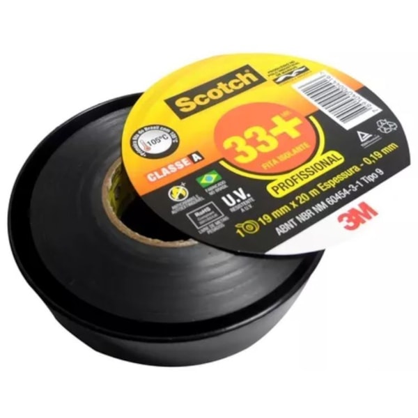 FITA ISOLANTE SCOTCH 33+ 3M 19MM X 20M ALTA RESISTÊNCIA 750V-a9aa98b0-92d2-4a2f-bea6-d5f061402c69