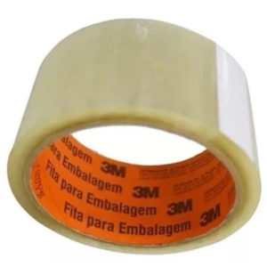 FITA PVC 3M 48MM X 50M TRANSPARENTE PARA EMBALAGEM E FECHAMENTO