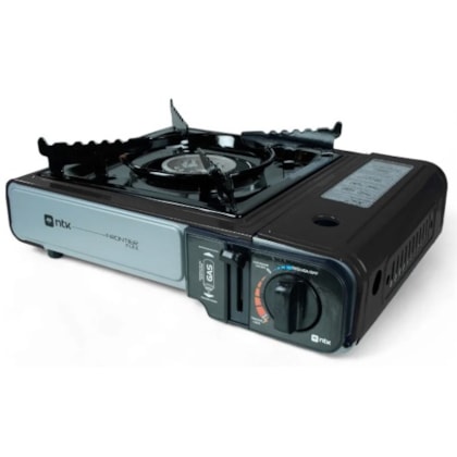 FOGAREIRO PORTÁTIL NAUTIKA FRONTIER COM ACENDIMENTO AUTOMÁTICO, CONTROLE DE CHAMA E MALETA PRETA