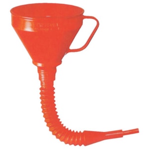 FUNIL DE PLÁSTICO POLIETILENO 1,3L COM PENEIRA E EXTENSÃO FLEXÍVEL