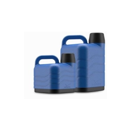 GARRAFA TÉRMICA INVICTA 5L AZUL COM ROLHA DOSADORA E COPO MULTIUSO
