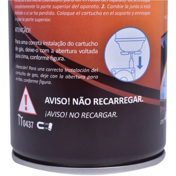 GÁS PARA MAÇARICO KALA 227G BUTANO CARTUCHO UNIVERSAL COM VÁLVULA DE SEGURANÇA-822911f3-e4c6-4147-b83c-709a4b07451f