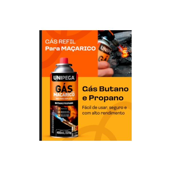 GÁS PARA MAÇARICO UNIPEGA 225G EN 417 ENCAIXE UNIVERSAL MSF 1A-885ec1f7-3e29-47f5-9146-147193386985