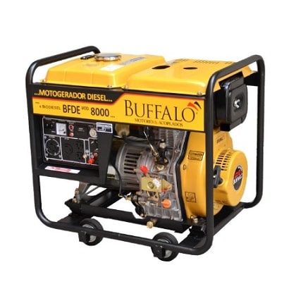 GERADOR À DIESEL BUFFALO BFDE 6,5KVA 13CV MONOFÁSICO PARTIDA ELÉTRICA 12,5L POTENTE E ECONÔMICO