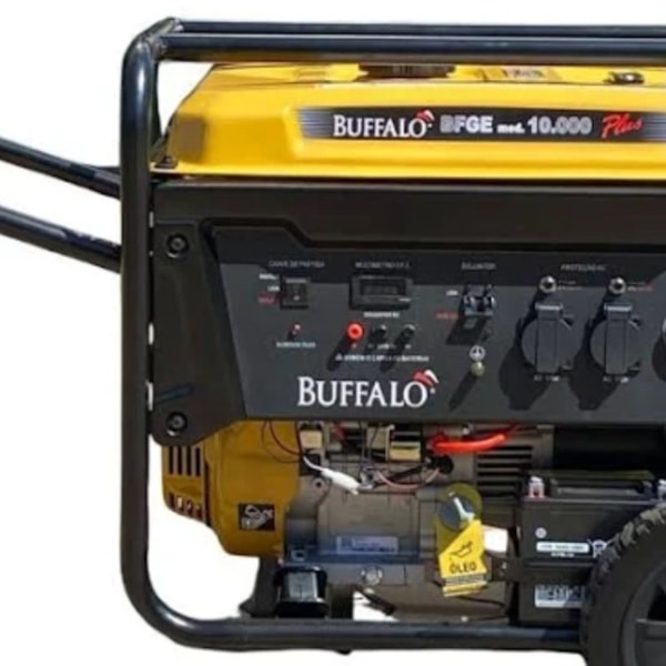 GERADOR DE ENERGIA À GASOLINA BUFFALO 10KVA MONOFÁSICO 16CV PARTIDA ELÉTRICA BFGE-b4ffcd58-fbe9-4a4f-9561-b4fdbbb46ab4