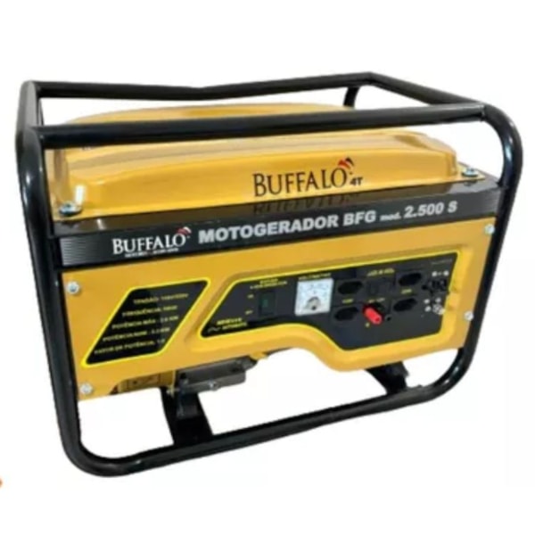 GERADOR DE ENERGIA À GASOLINA BUFFALO 2,8KVA MONOFÁSICO 7CV PARTIDA ELÉTRICA BFGE60636-ad2486c1-1acf-40e7-b5be-9b800b47a4f5