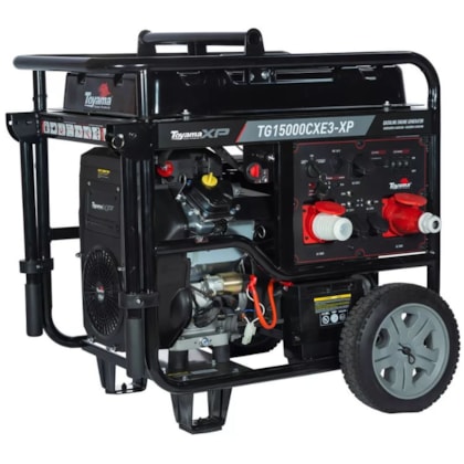 GERADOR DE ENERGIA À GASOLINA TOYAMA 17 KVA TG15000CXE3 XP TRIFÁSICO 380V