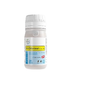 INSETICIDA K OTHRINE CE 25 250ML BAYER COM DELTAMETRINA 2,5% CONCENTRADO EMULSIONÁVEL