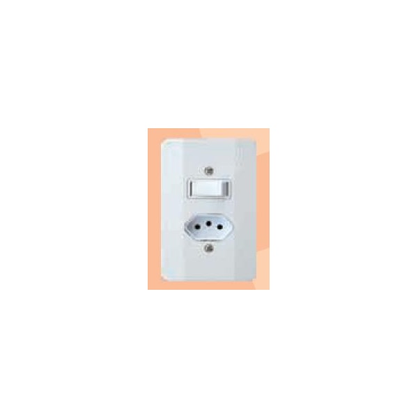 Interruptor Paralelo Com Tomada 2P+T Mec Tronic Millenium 10A 250V Com Placa Descrição Do Produto-dce1e61f-2236-40dc-8741-504f9ed385f9