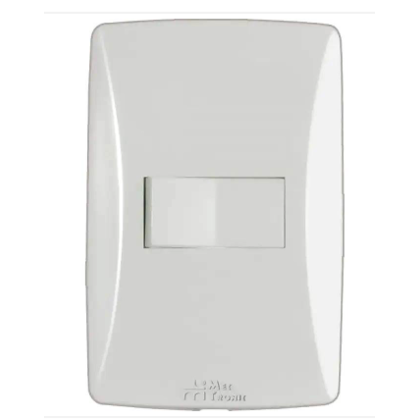 Interruptor Paralelo Mec Tronic Petra Horizontal 10A 250V Com Placa