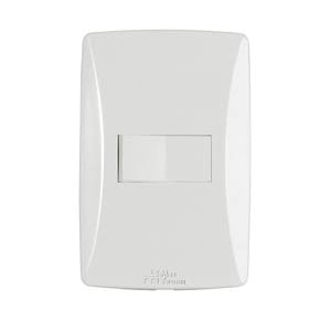 INTERRUPTOR SIMPLES HORIZONTAL MEC TRONIC PETRA 10A 250V COM PLACA 81001H