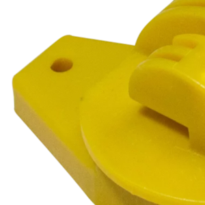 ISOLADOR PARA CERCA ELÉTRICA GUACHUKA TIPO W Nº 02 AMARELO FÁCIL INSTALAÇÃO