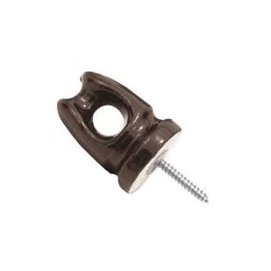 ISOLADOR PIMENTÃO DE PORCELANA GERMER 70X50X38MM PARA REDES ELÉTRICAS E CERCAS