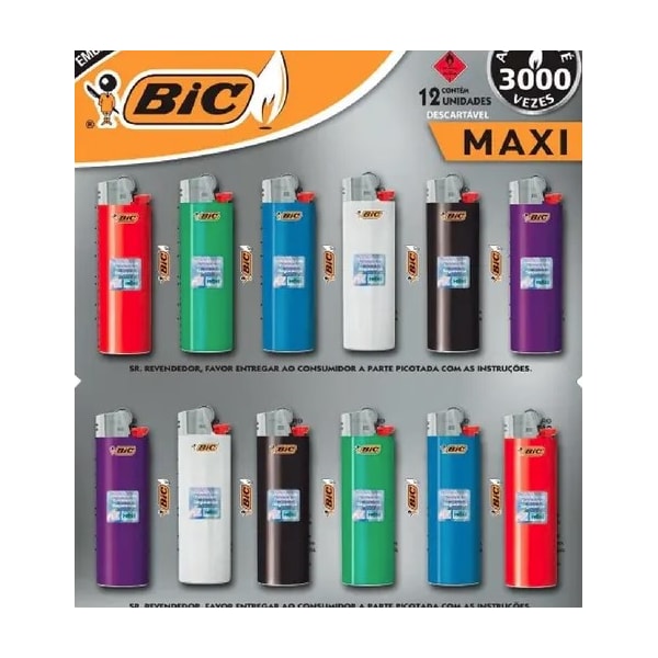 Isqueiro Maxi Grande Bic Acendimento Seguro E Durável-917e4809-65c8-468e-a33a-afd02b06df9d