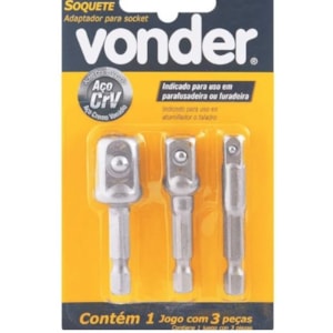 JG ADAPTADOR SOQUETE C/ 3 PECAS