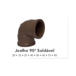 JOELHO 90° SOLDÁVEL TUBOZAN 50MM PVC PARA ÁGUA FRIA