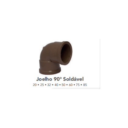 JOELHO 90° SOLDÁVEL TUBOZAN 50MM PVC PARA ÁGUA FRIA