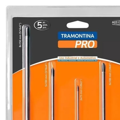 JOGO CHAVE DE FENDA COM 5 PEÇAS 44130/515 TRAMONTINA PRO