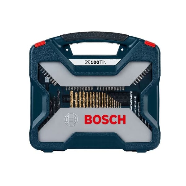 JOGO DE BROCAS E PONTAS BOSCH X LINE 100 PEÇAS COM MALETA TITÂNIO MULTIMATERIAL-37719b27-2164-40d3-9f03-92af18b6e75c